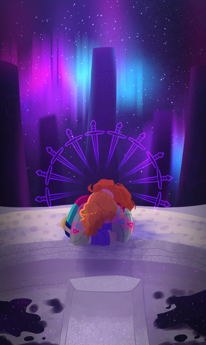 Hermitcraft tarot card project, ZombieCleo Fanart