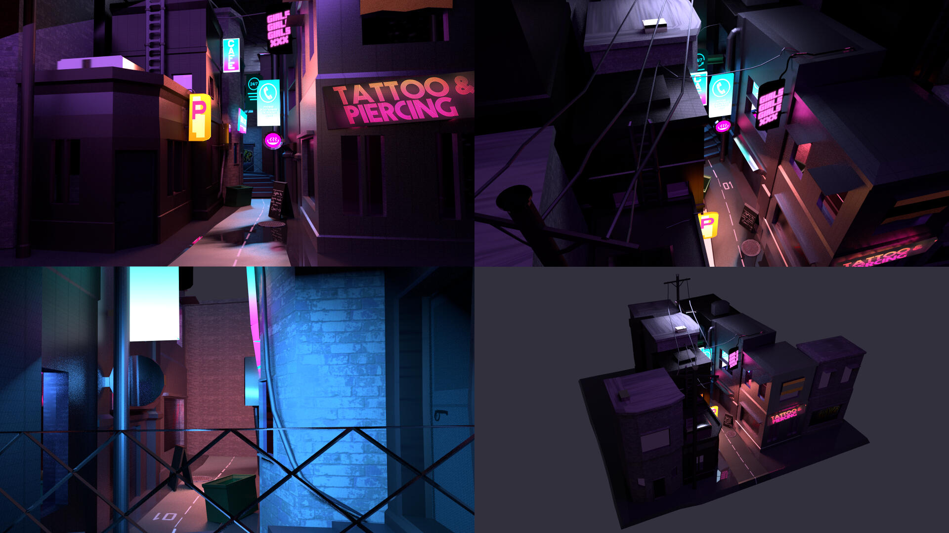 Blender enviroment (Coursework)