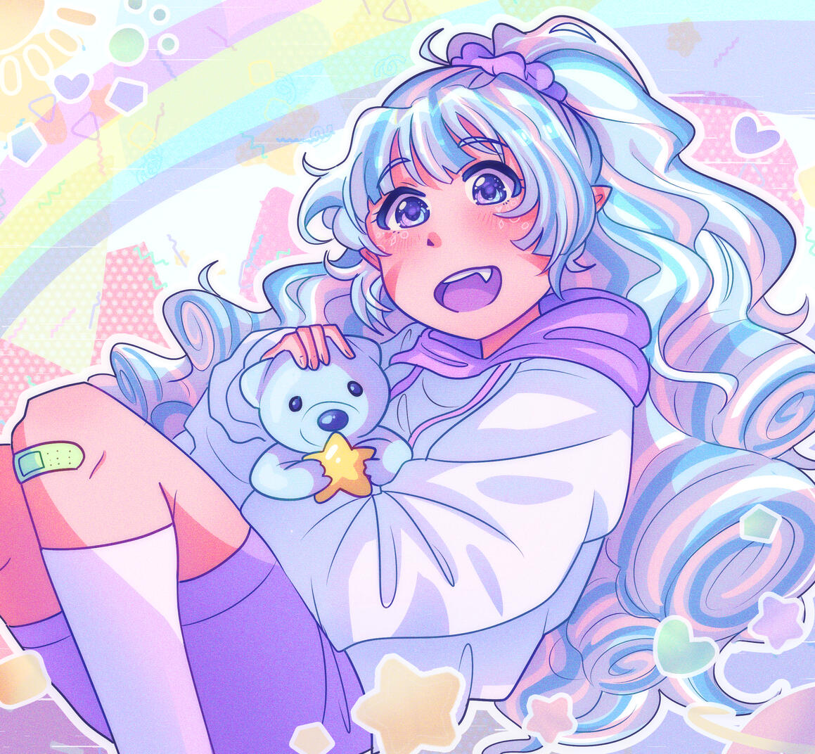 Anime-like style, gift for Starfishplain